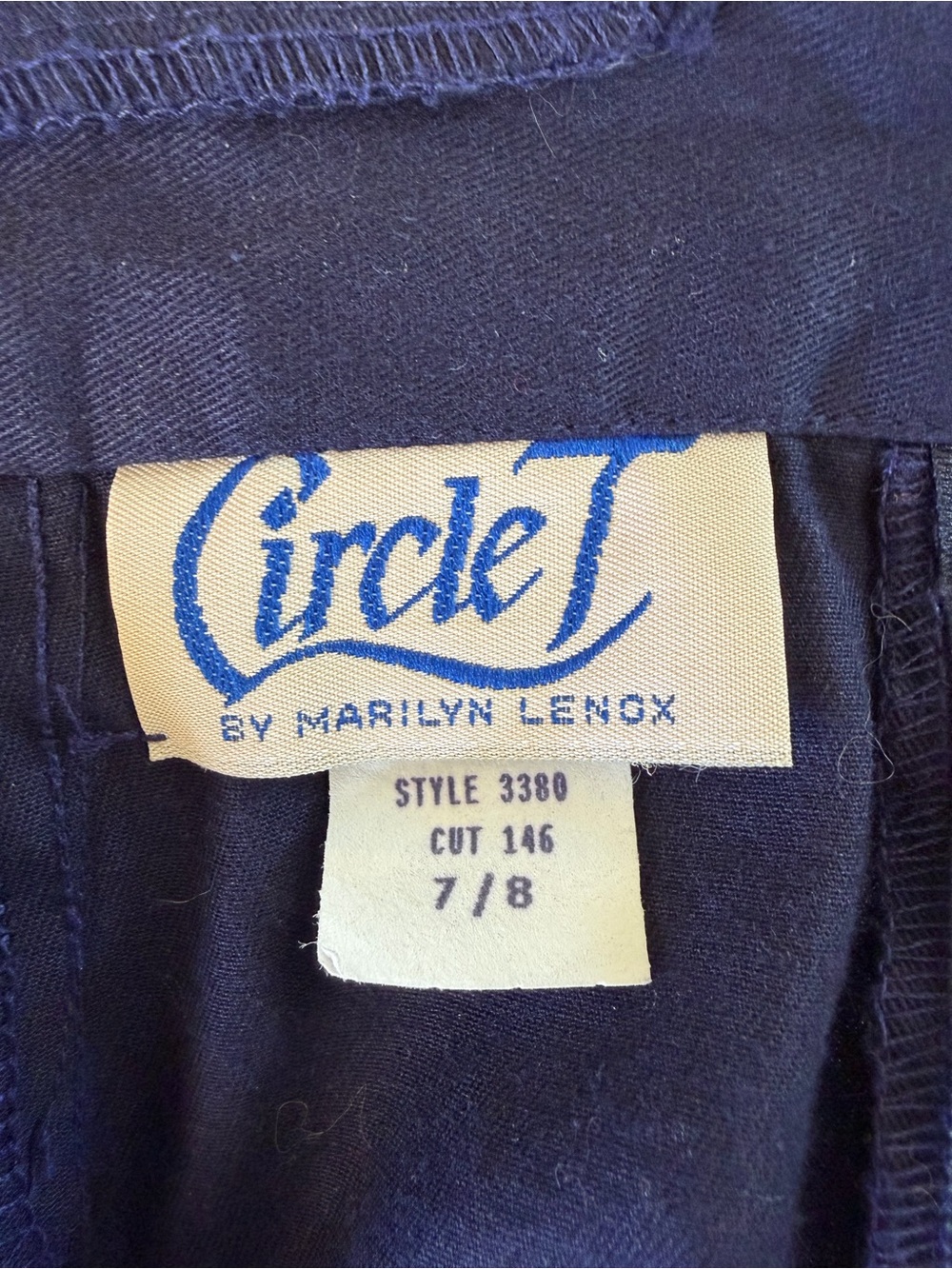 Vintage Circle T Western Concho Full Maxi Skirt Navy USA 7/8 - Picture 4 of 15